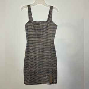 Chic Pinstripe Mini Dress | Structured Fit | Neutral Tones